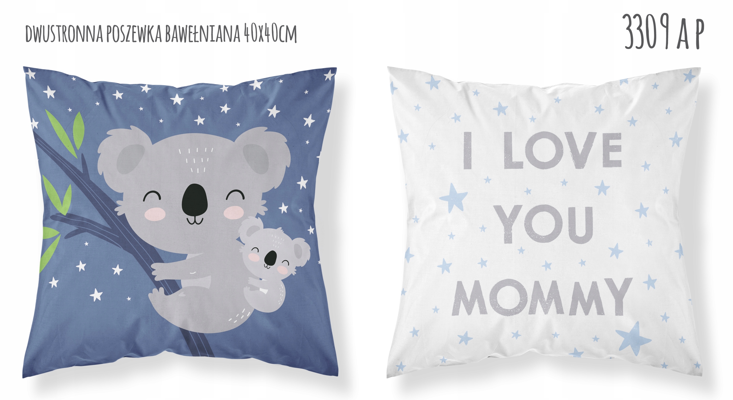 

Poszewka Bawełniana 40x40 koala miś Na Poduszkę