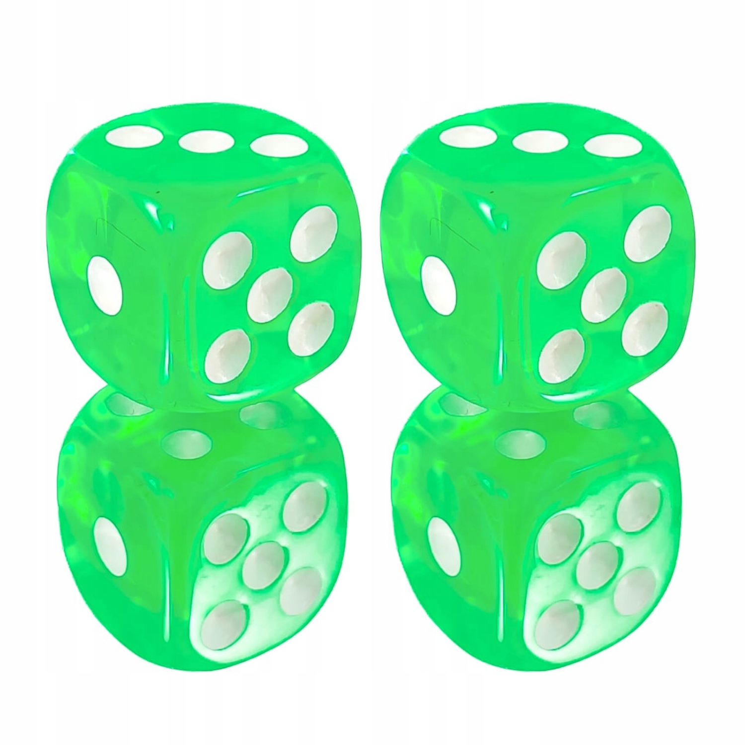 ZESTAW 2 KOSTEK K6 RPG ZIELNIK DRUIDA KOŚĆ 1,1 CM