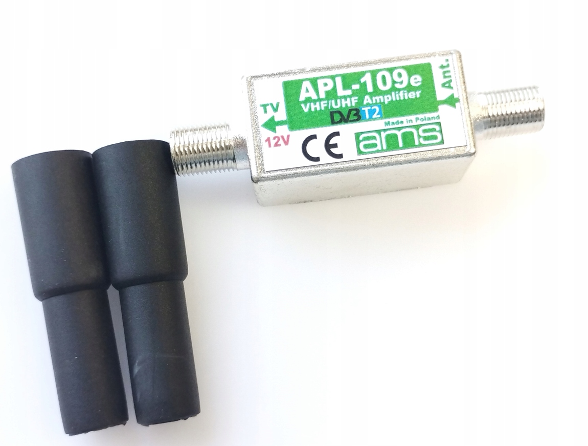 [2szt] Wzmacniacz antenowy APL-109e Ams DVB-T2 174-694Mhz z Osłonkami