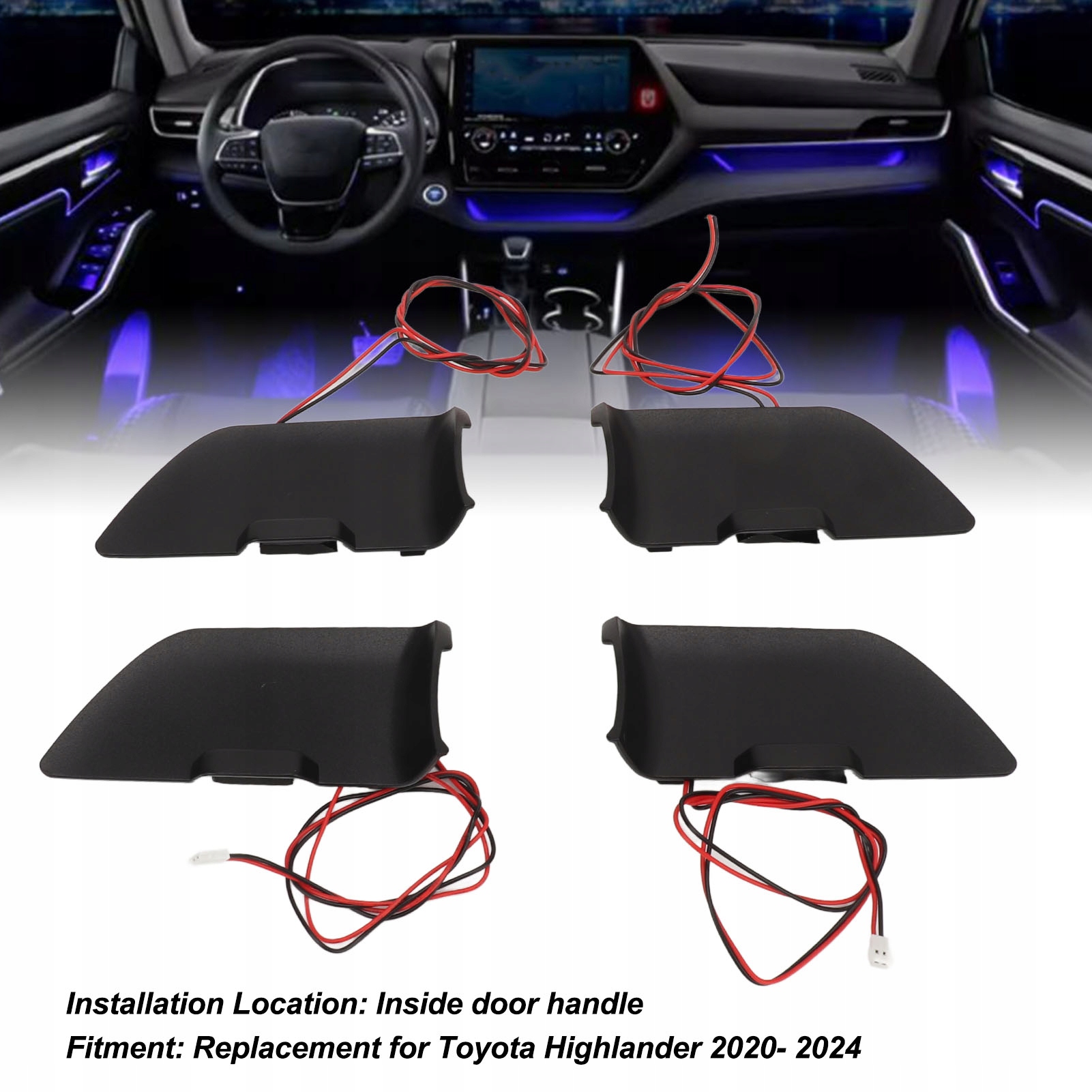 WEWNĘTRZNE OŚWIETLENIE DRZWI LED WNĘTRZE SAMOCHODU DEKORACYJNY OŚWIETLENIA EAN (GTIN) 6953082319055