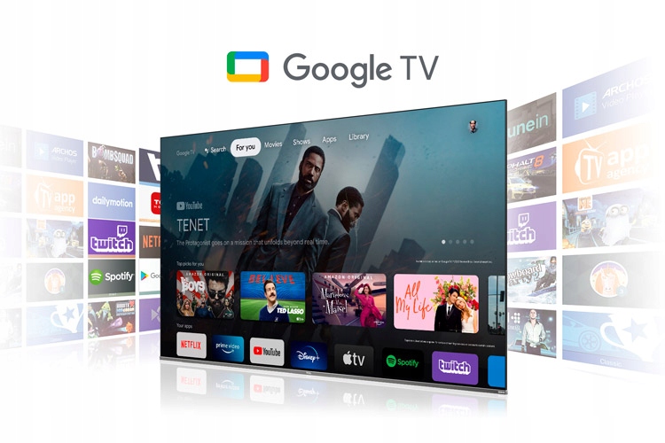 TV QLED 50" TCL 50C645 GoogleTV Smart UHD 4K HDR10 Liczba złączy HDMI 3