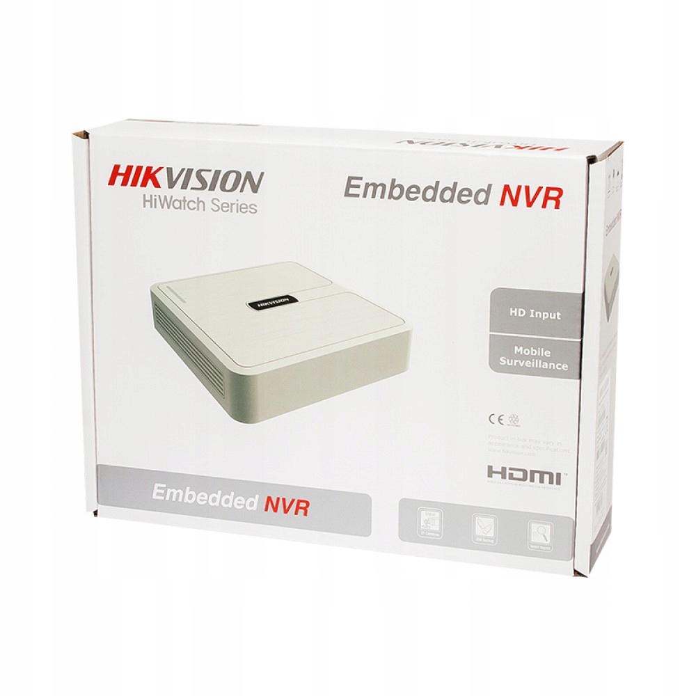 Rejestrator IP Hikvision 4x PoE H.265 do 6Mpx Apka Kod producenta HWN-2104H-4P
