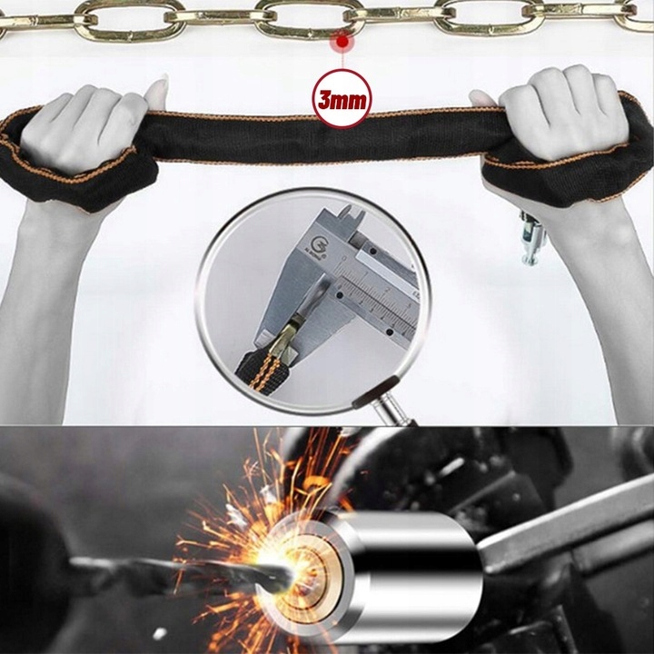 ZAPIĘCIE ROWEROWE ŁAŃCUCH BLOKADA ROWEROWA ZABEZPIECZENIE ROWERU 80cm Model ZAPINKA ZAPIĘCIE NA ROWER