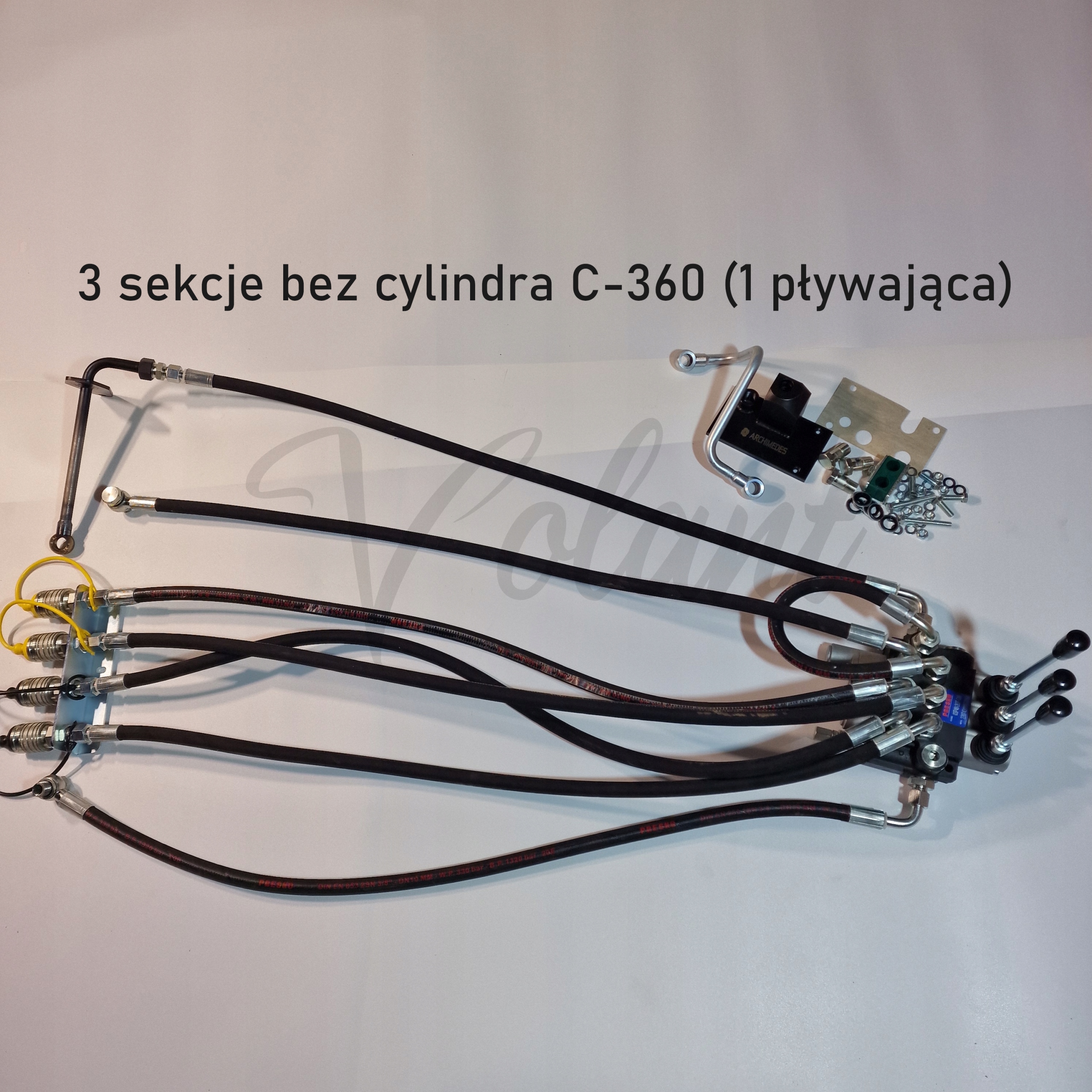 3 Sekční Vnější Rozdělovač C-360 Plovoucí 3 Hydraulické Sekce