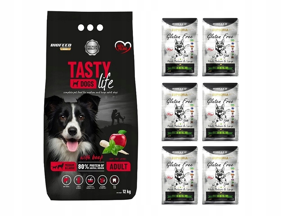 Biofeed Tasty Dogs Life krmivo pro psy Hovězí maso 12 kg