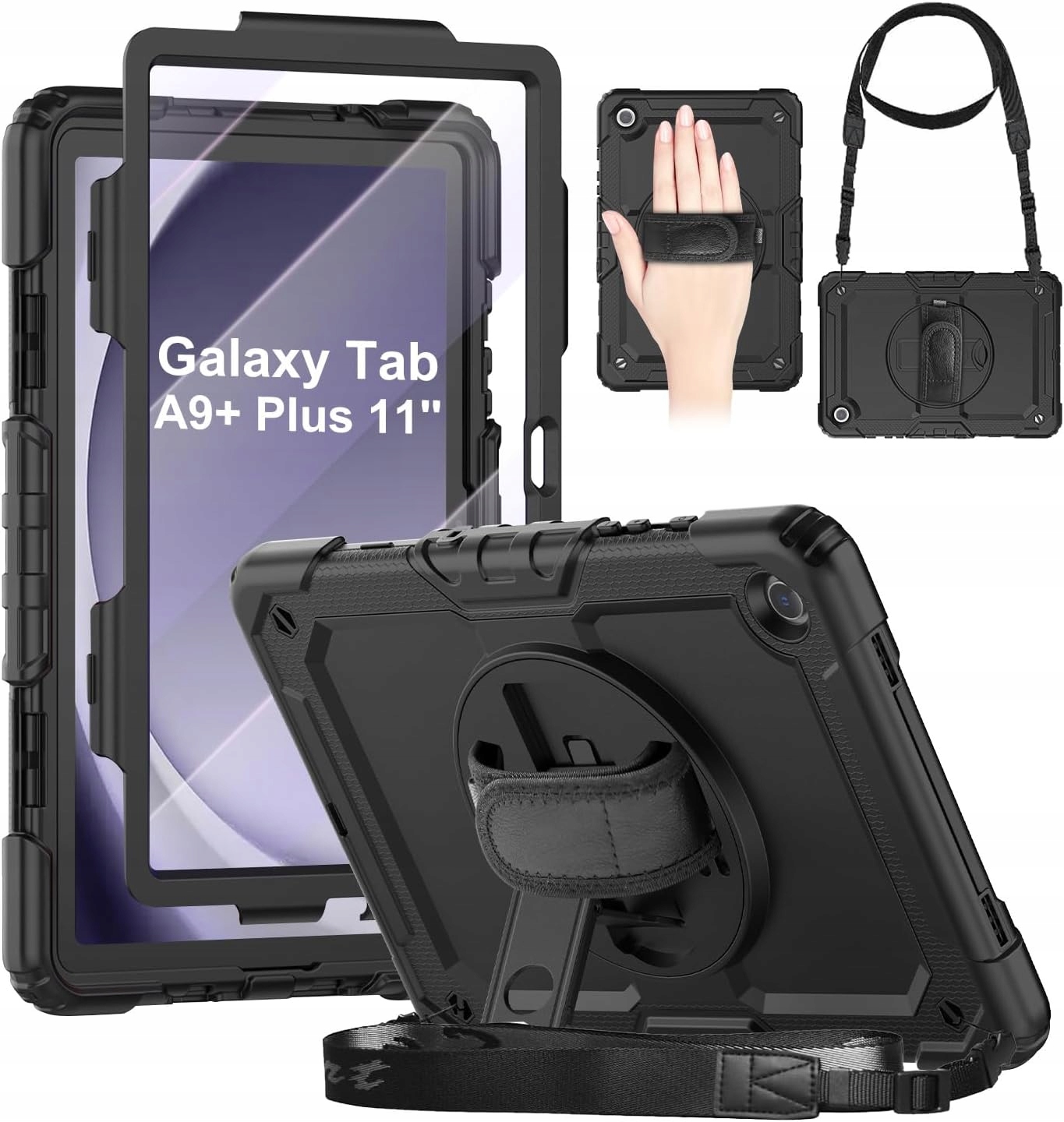 Etui pancerne do Samsung Galaxy Tab A11+ A11 Plus 11 2023 Osłona Ekranu