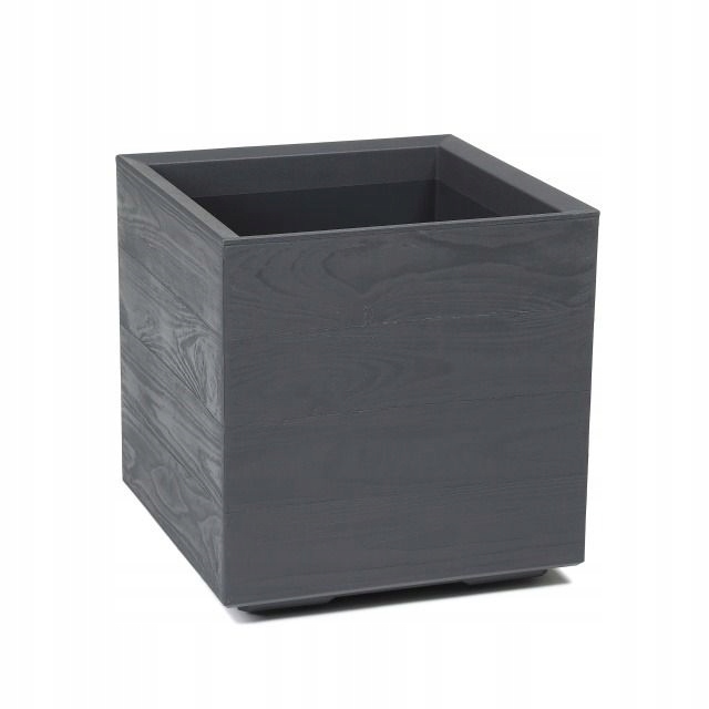 Kwietnik Karo deska Recycled 400x400x394 mm antracyt Lamela