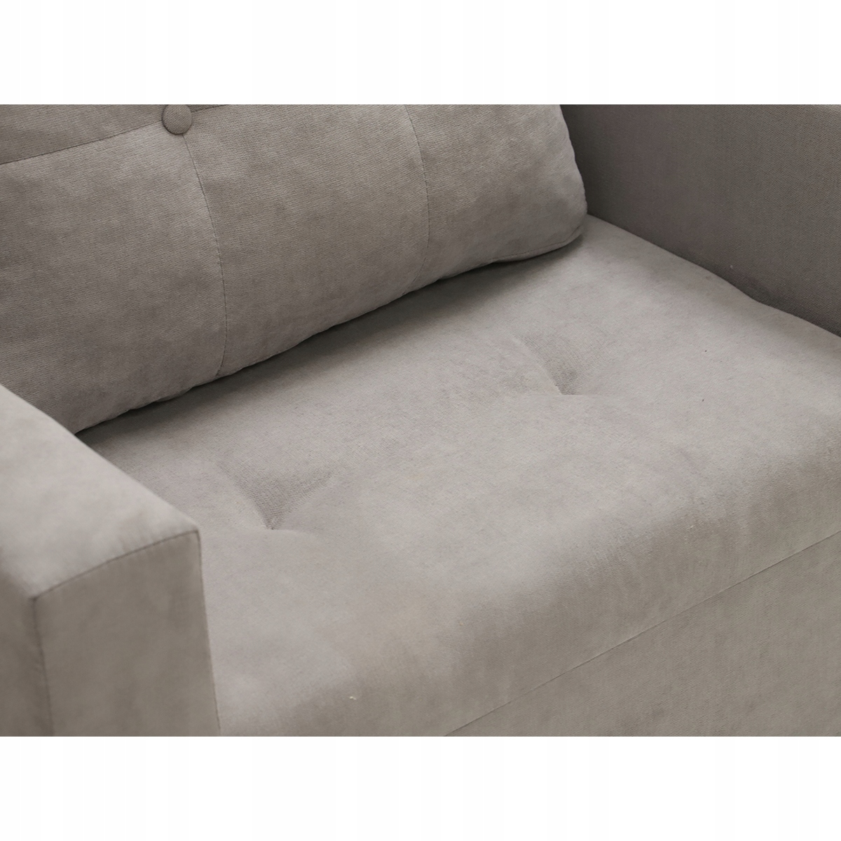 Fotel FOLLER z funkcją spania sofa Jasny szary Szerokość mebla 95 cm