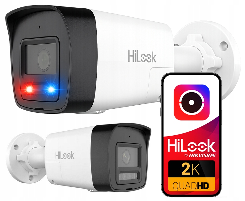 4MPx venkovní Ip kamera HiLook od Hikvision IPC-B140HAP-LUF/SL Led Audio