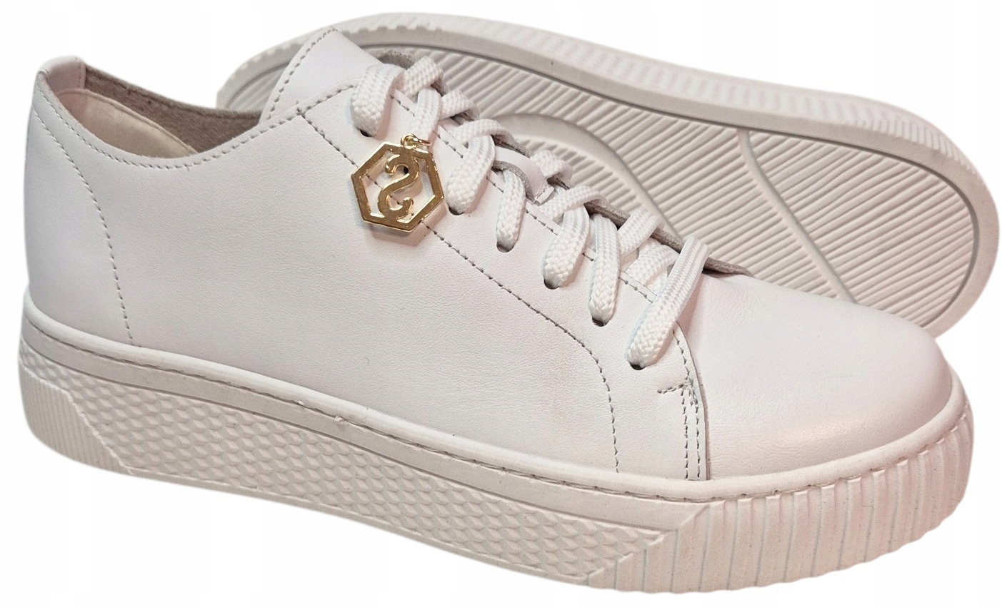 Sempre 23-777 Creepersy Bílá kůže/lico vel.36