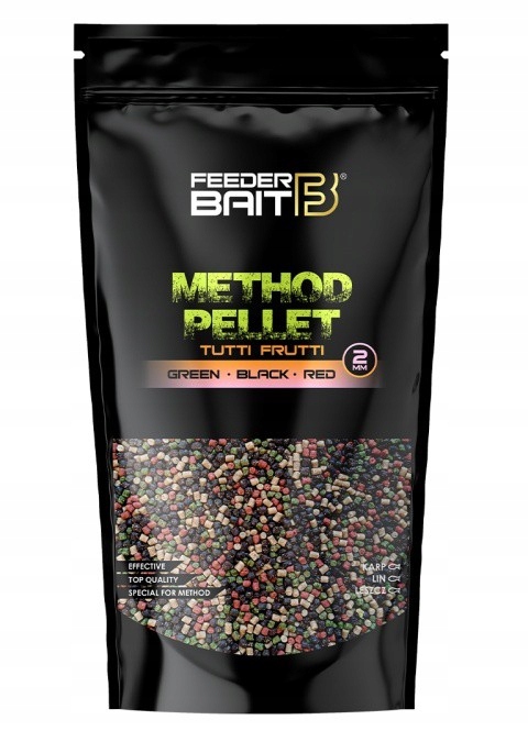 Micro Pellet 2mm Tutti Frutti -Green & Black & Red- Feeder Bait