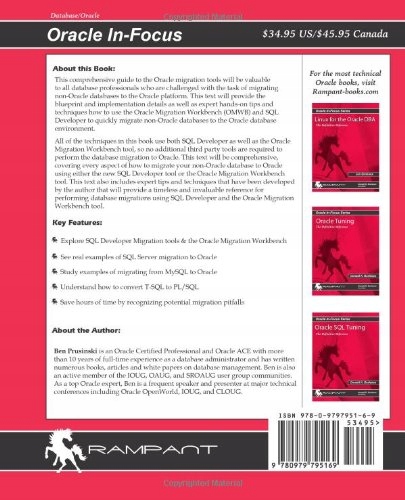 Prusinski, Ben Migrating to Oracle: Expert Secrets for Migrating from MySQL Język publikacji angielski