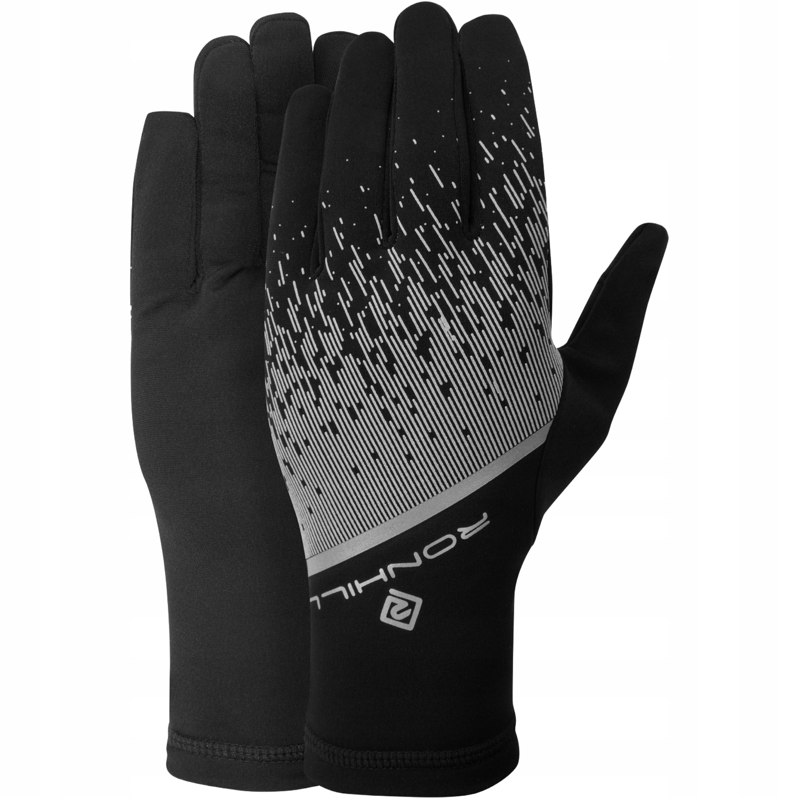 Rękawiczki do Biegania Męskie i Damskie Ronhill Reflect Glove Czarne S