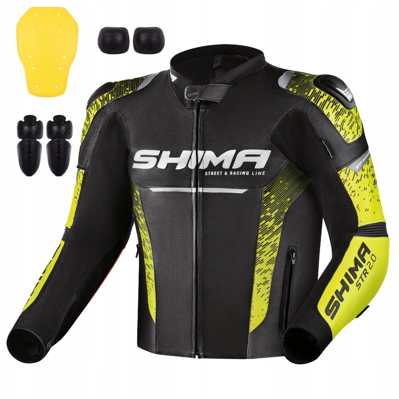 Bunda Shima Str 2.0 Black/fluo žltá Darčeky