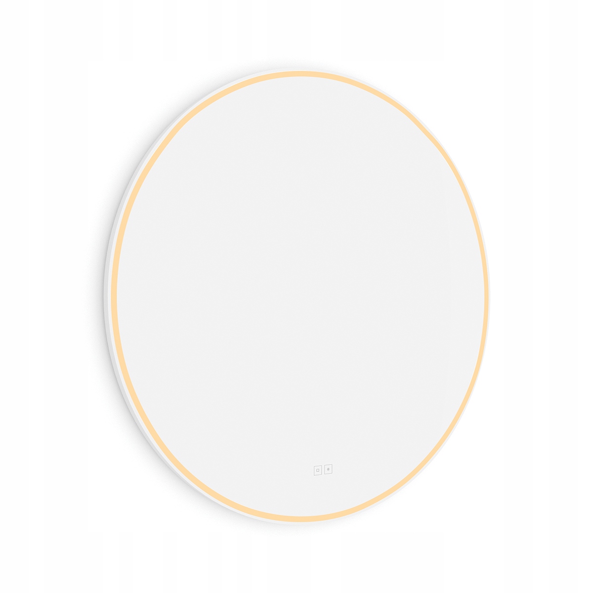 Nimco biele okrúhle zrkadlo do kúpeľne 90 cm s osvetlením Zpb 28003RVX-05_
