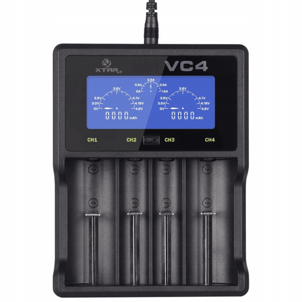 Nabíječka pro válcové akumulátory Li-ion a NiMH