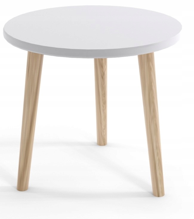 

Stolik kawowy Boho Skandynawska 60 cm biały