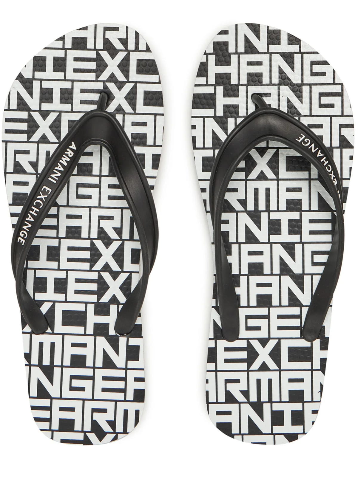 Pánské žabky Armani Exchange XUQ002 XV676 černá bílá Shoes: 43