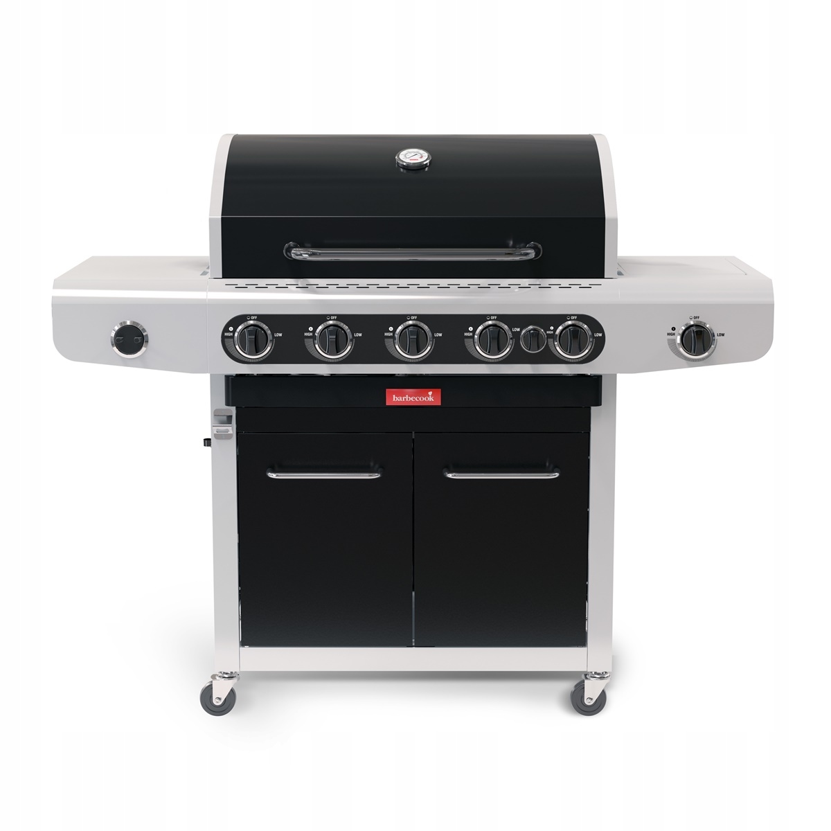 Grill gazowy Siesta 612 Black Barbecook duży ruszt