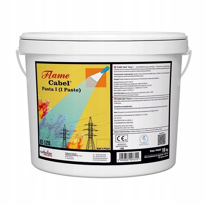 Ohňovzdorná Pasta Proti Vedru 10 Kg – Carboline Flame Cabel Pasta