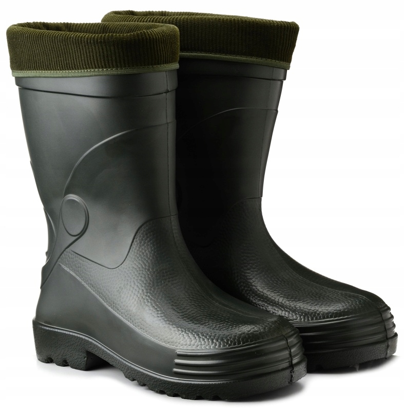 Kalosze męskie ocieplane piankowe lekkie zimowe Lemigo Wader zielone 41 Oryginalne opakowanie producenta pudełko