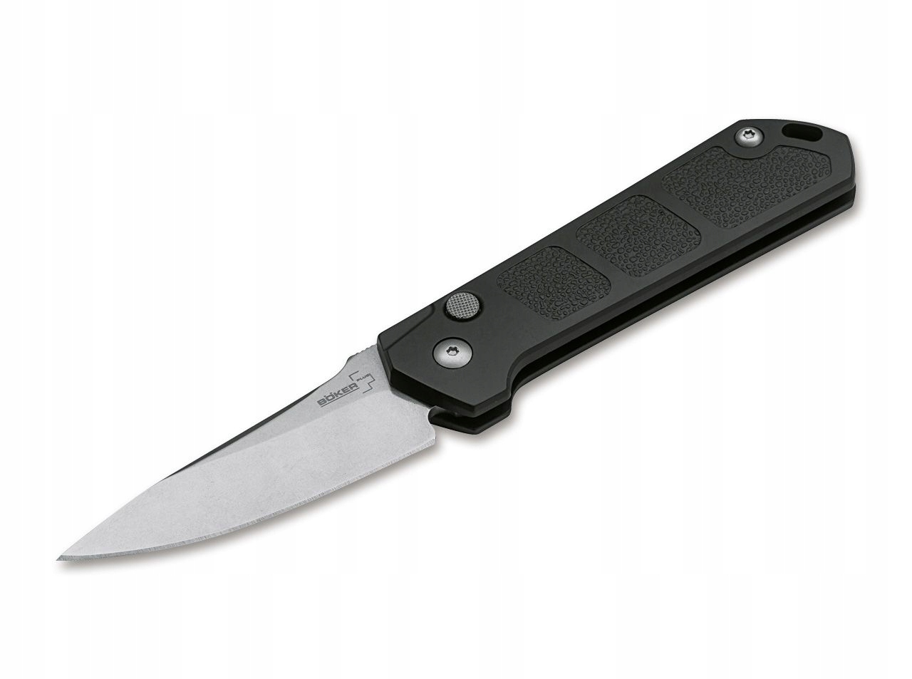 Boker Plus Kihon Auto nůž automatický AUS-8 stonewash hliníkové obložení