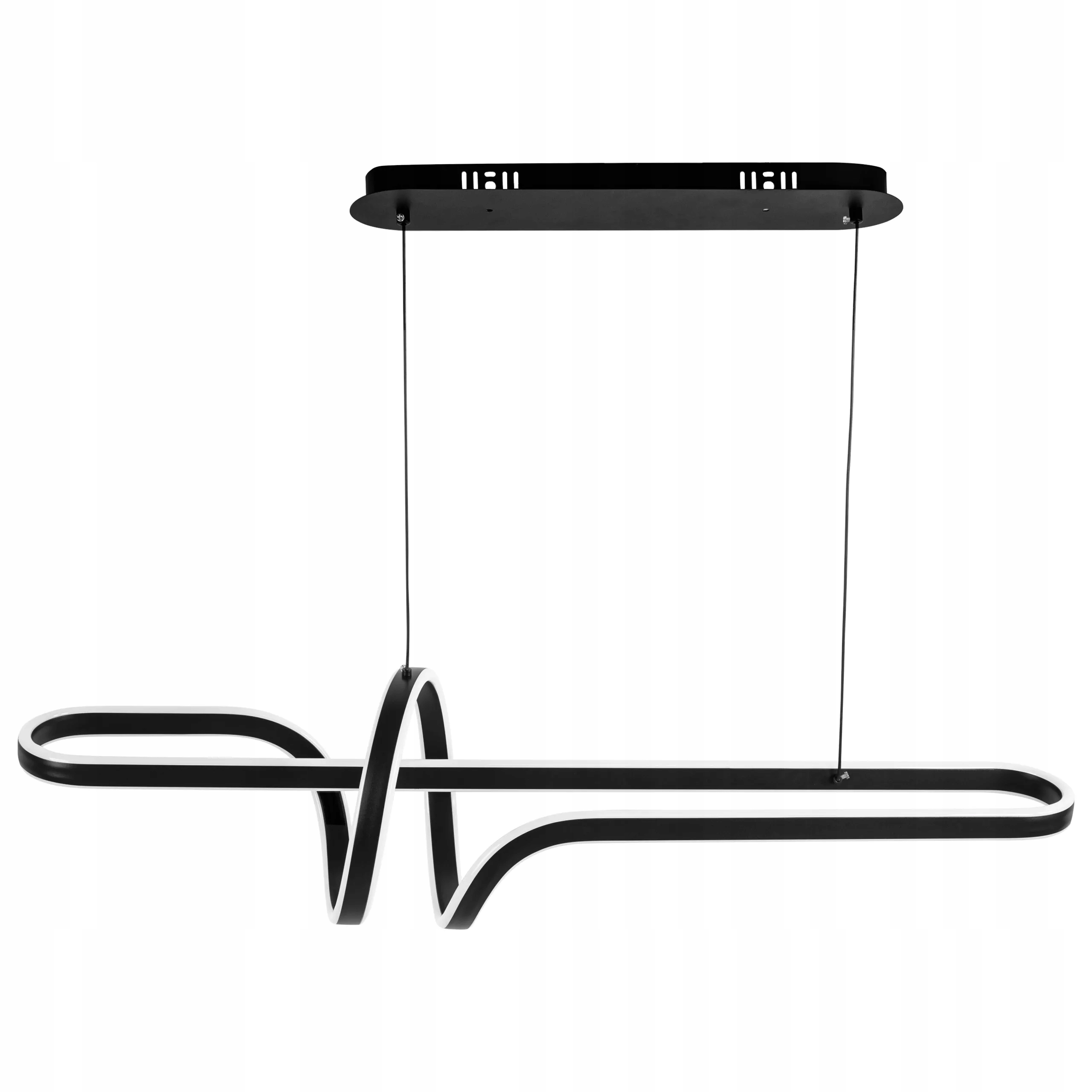 Led Závesná Stropná Lampa Čierna Veľká 98 CM Do Obývacej Izby A Jedálne G038-CP Čierna