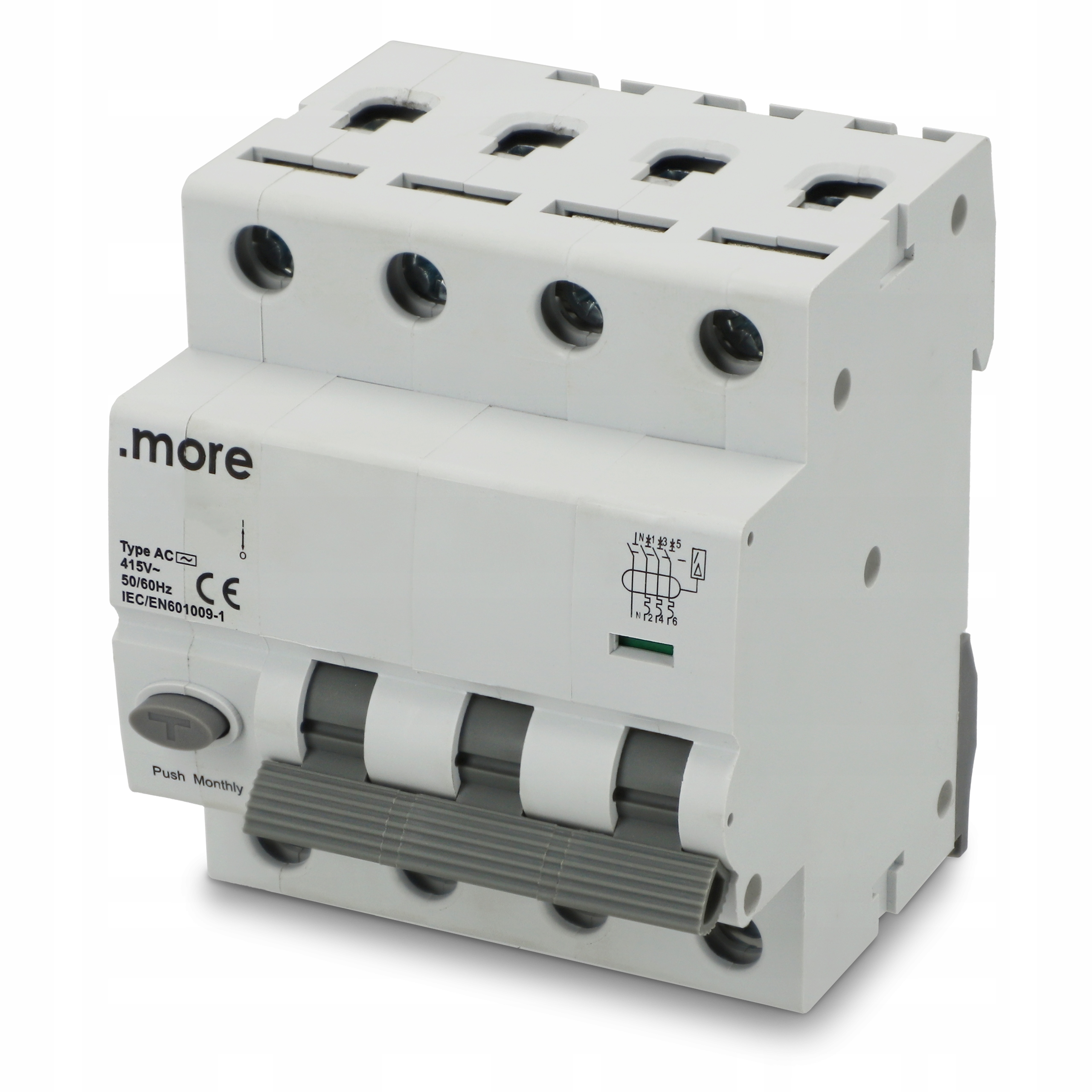 Diferenciální proudový spínač Diferenciál B40A Pojistka 3P+N Nadproudová