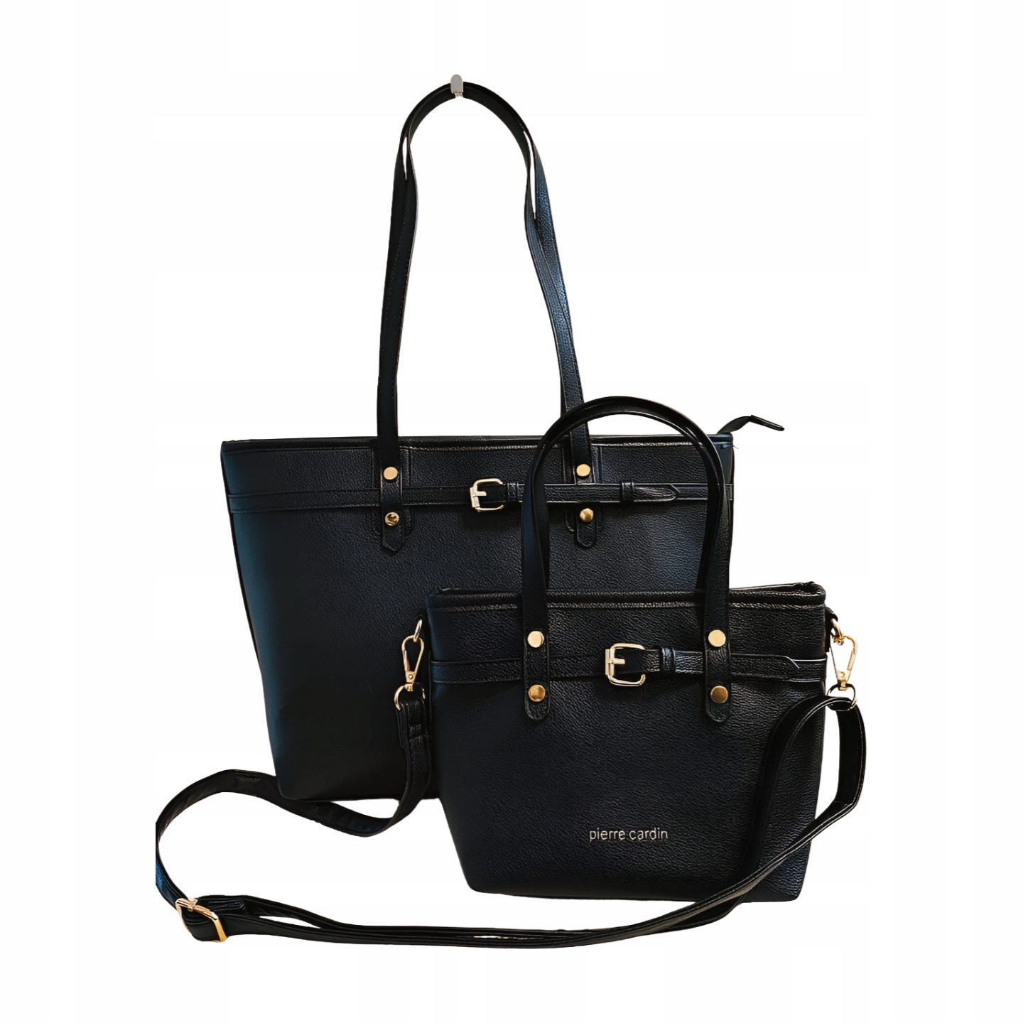 Pierre Cardin taška 2v1 shopper a mini shopper černá