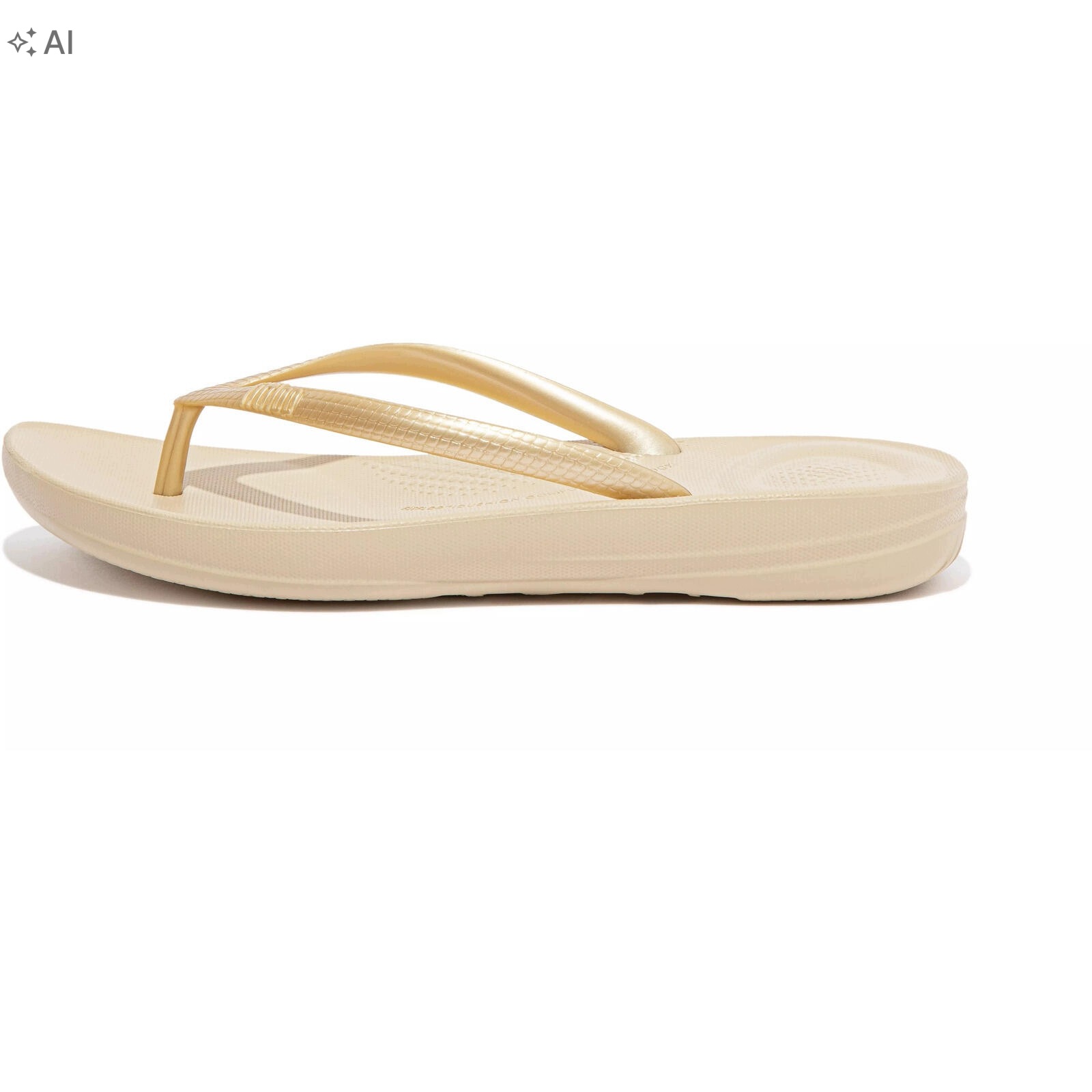 Fitflop Béžové Žabky Se Zlatým Leskem A Pohodlnou Podrážkou 38 6RA