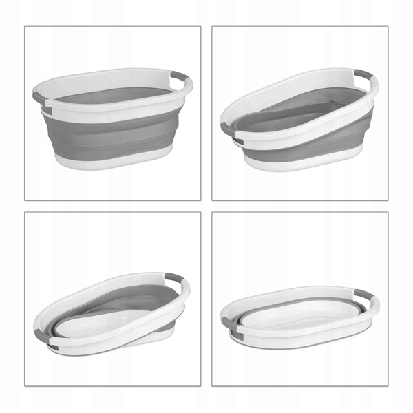 KOSZ NA PRANIE SKŁADANY MISKA SKŁADANA SILIKONOWA WANIENKA DZIECKA MIEDNICA Marka inna