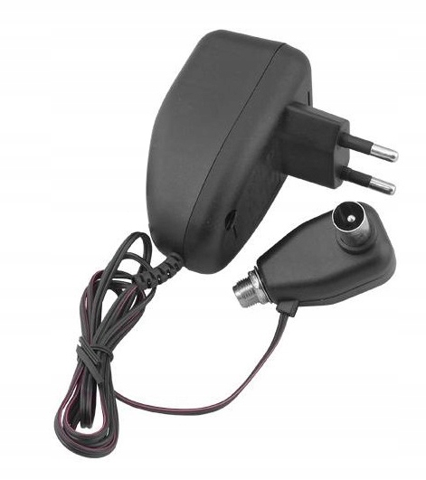 

Zasilacz Antenowy Wzmacniacz DVBT2 12V Wtyk F
