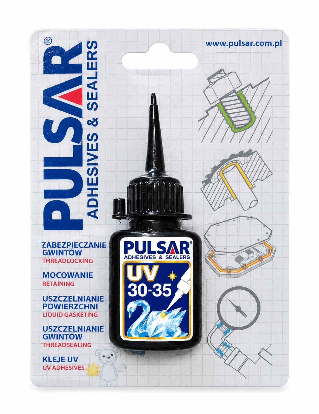 Pulsar (loxeal) 30-35 Klej Uv Odporny na Wilgoć 10ml
