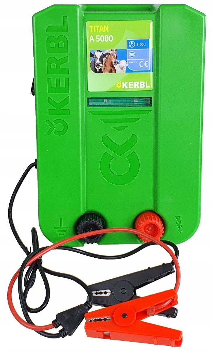 PASTUCH ELEKTRYZATOR 12V KERBL TITAN A5000 MOCNY ! Marka Kerbl