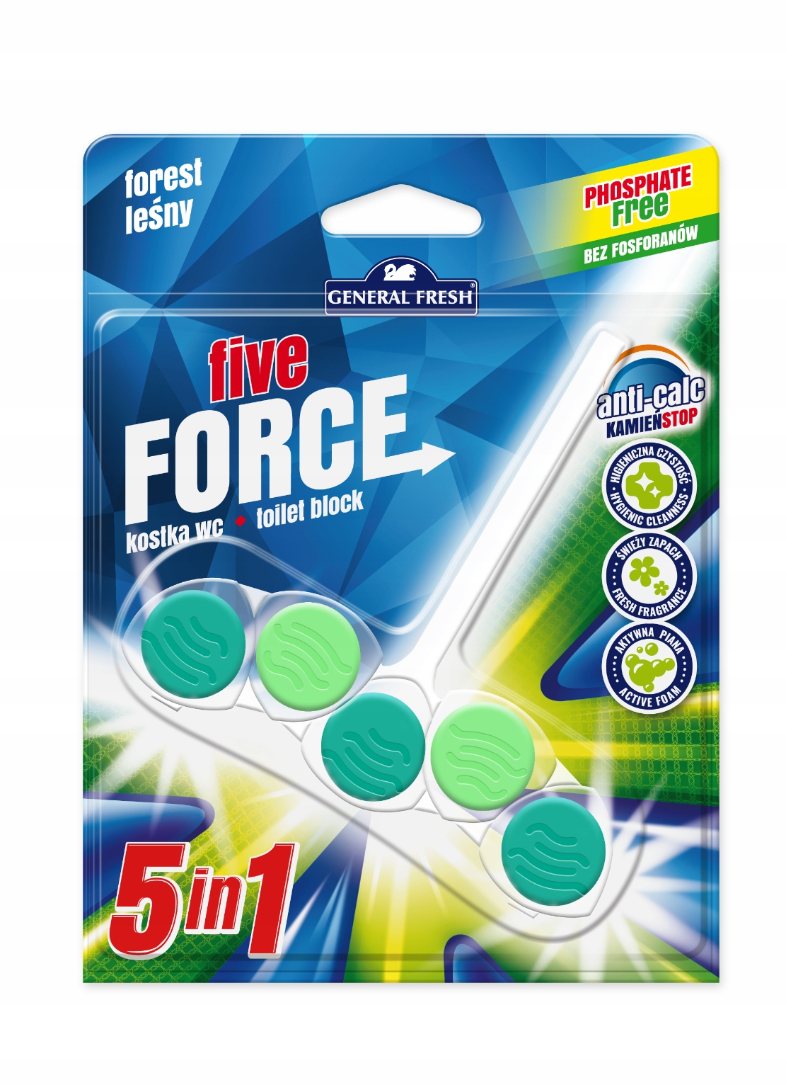 

General Kostka do Wc koszyk Five Force Las 1szt.