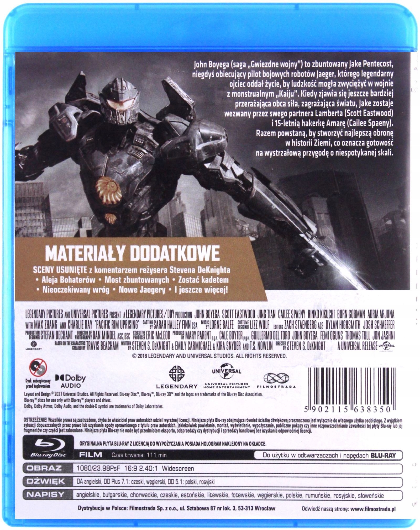 PACIFIC RIM REBELIA (PLATINUM COLLECTION) (BLU-RAY) Stan opakowania oryginalne