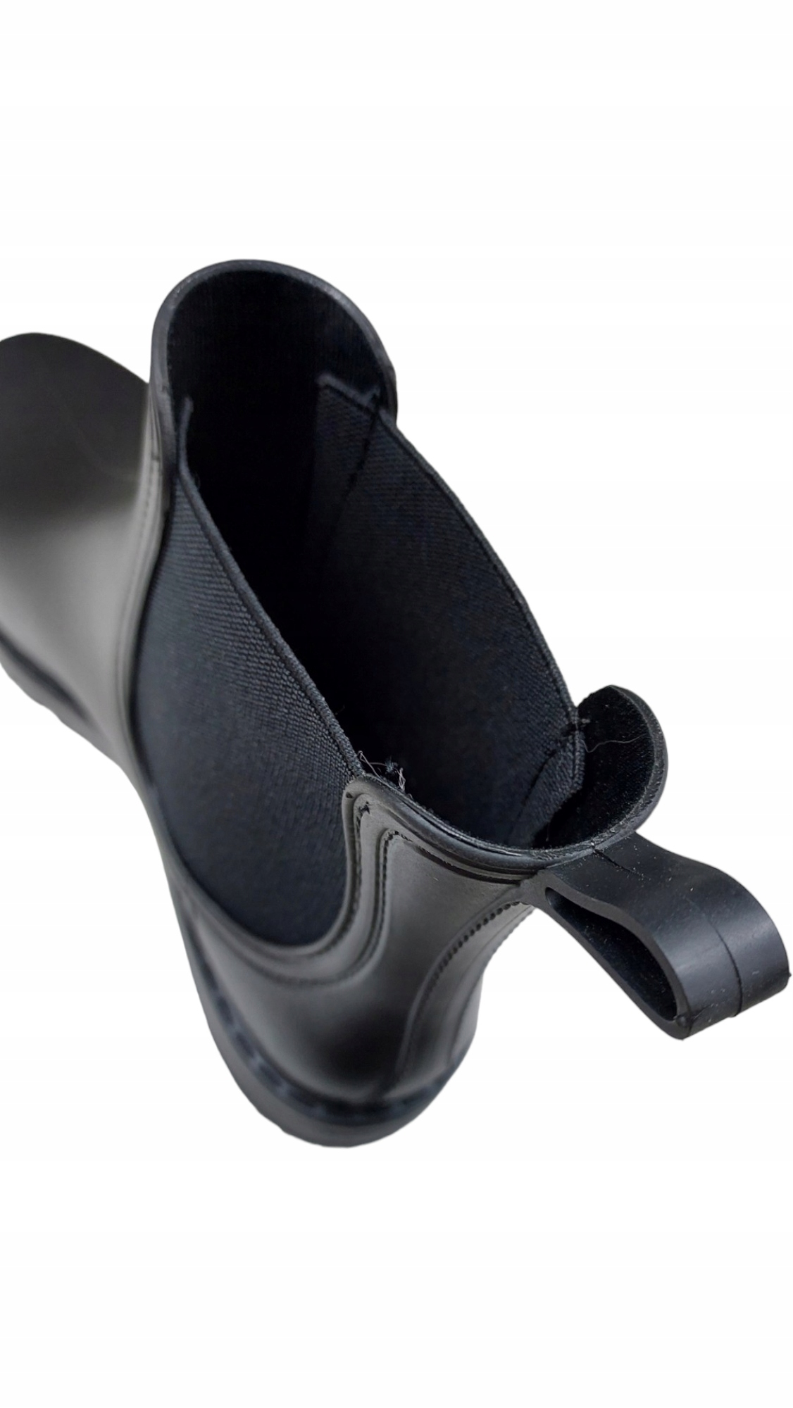 KALOSZE DAMSKIE BOTKI SZTYBLETY Z GUMĄ CZARNE r 37 Kod producenta S-17