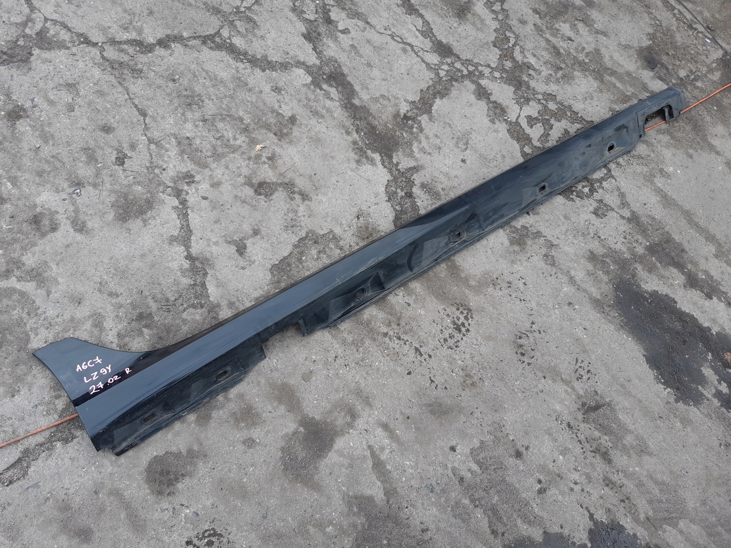 AUDI A6 C7 LY9B moulding cap threshold S-LINE right 4G0853856F