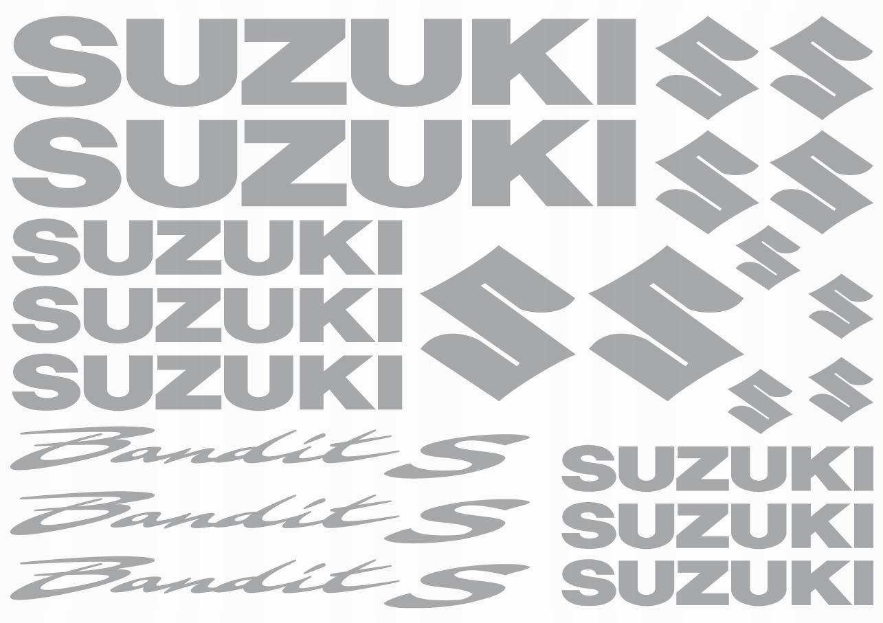 

Naklejki Suzuki Bandit S na motocykl Srebrne