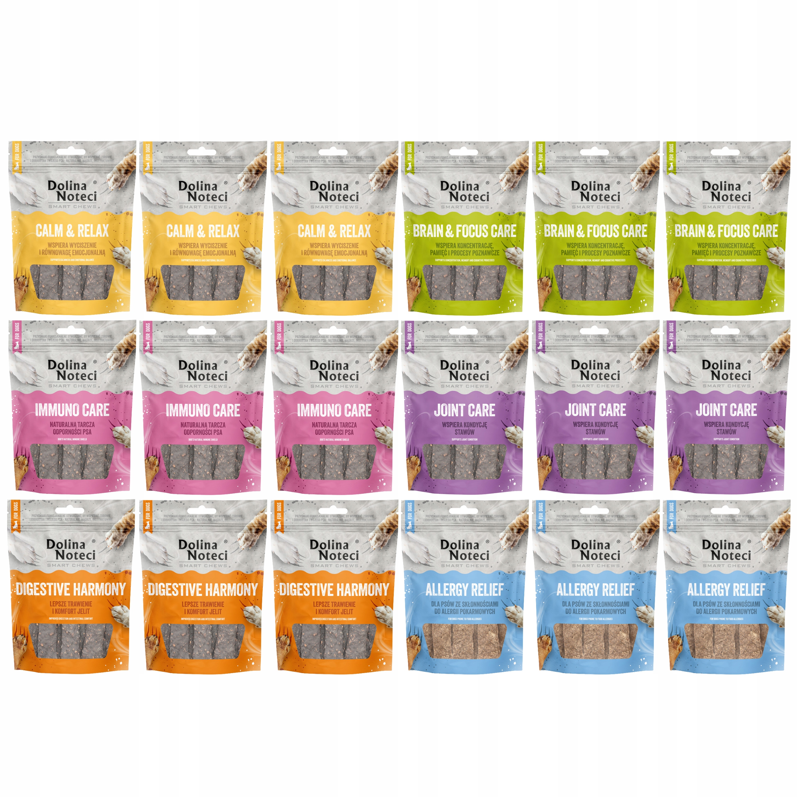 Levně Dolina Noteci Smart Chews funkční pamlsky pro psa mix 18 x 100 g