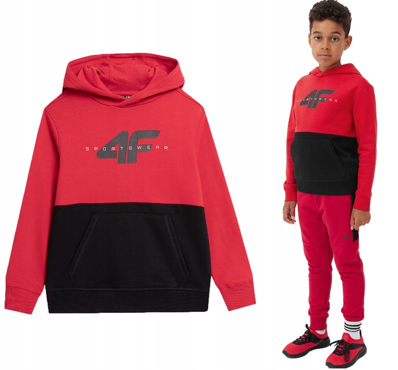 Bluza sportowa 4F M628 dresowa ocieplana 128.