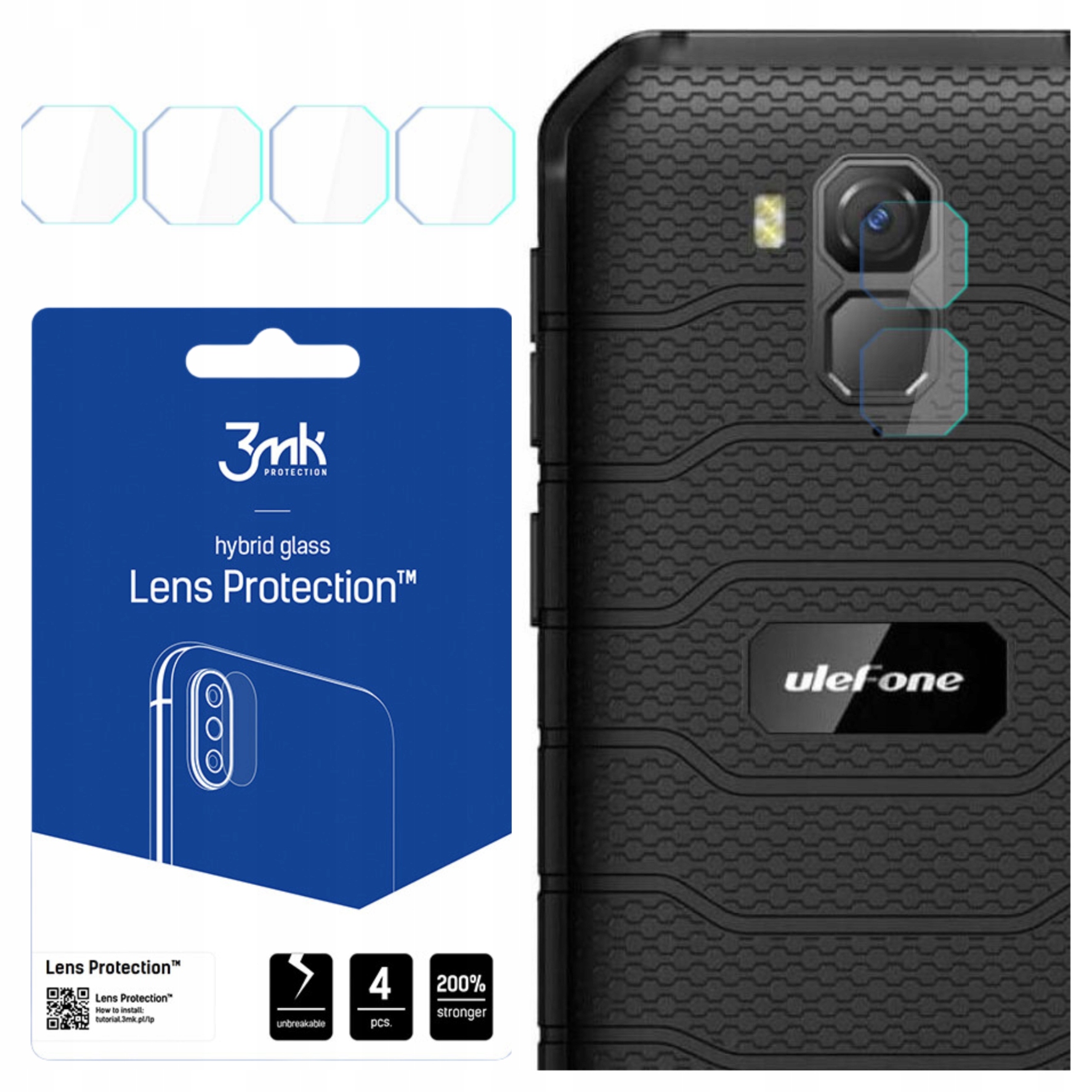 3MK Szkło Hibrydowe Do Ulefone Armor X7 Pro Ochrona Ekranu Wysoka