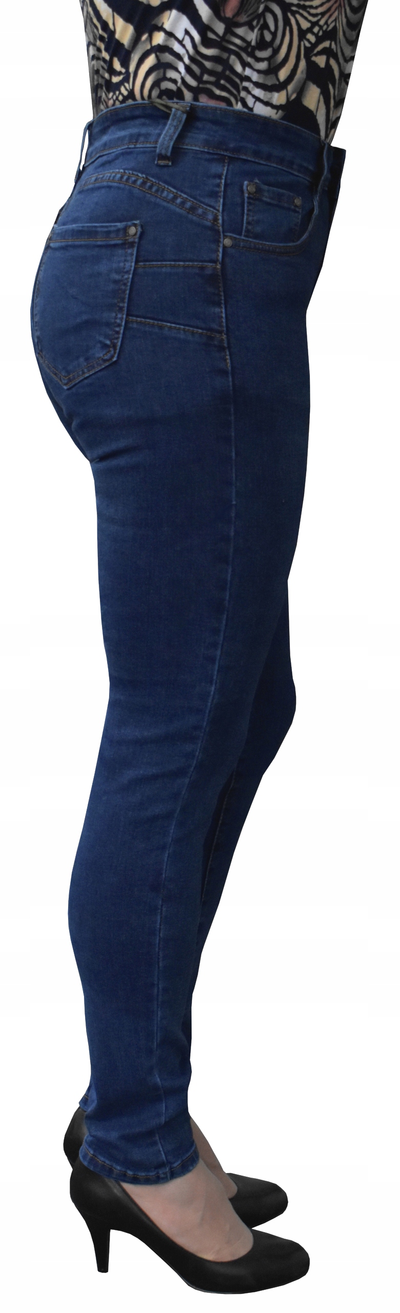 46 Jeansy damskie wysoki stan Push-Up KB 2178 Model KB 2178