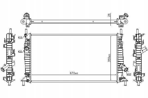 Nissens Chladič Motoru (manuální) Volvo C30, C7 Asistent řidiče #28