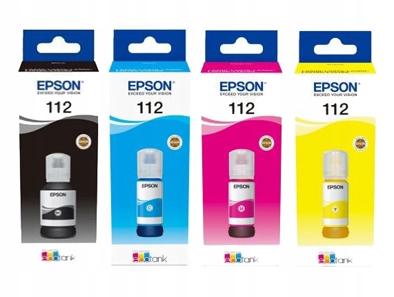 

4x tusz Epson EcoTank ET112 zestaw Cmyk