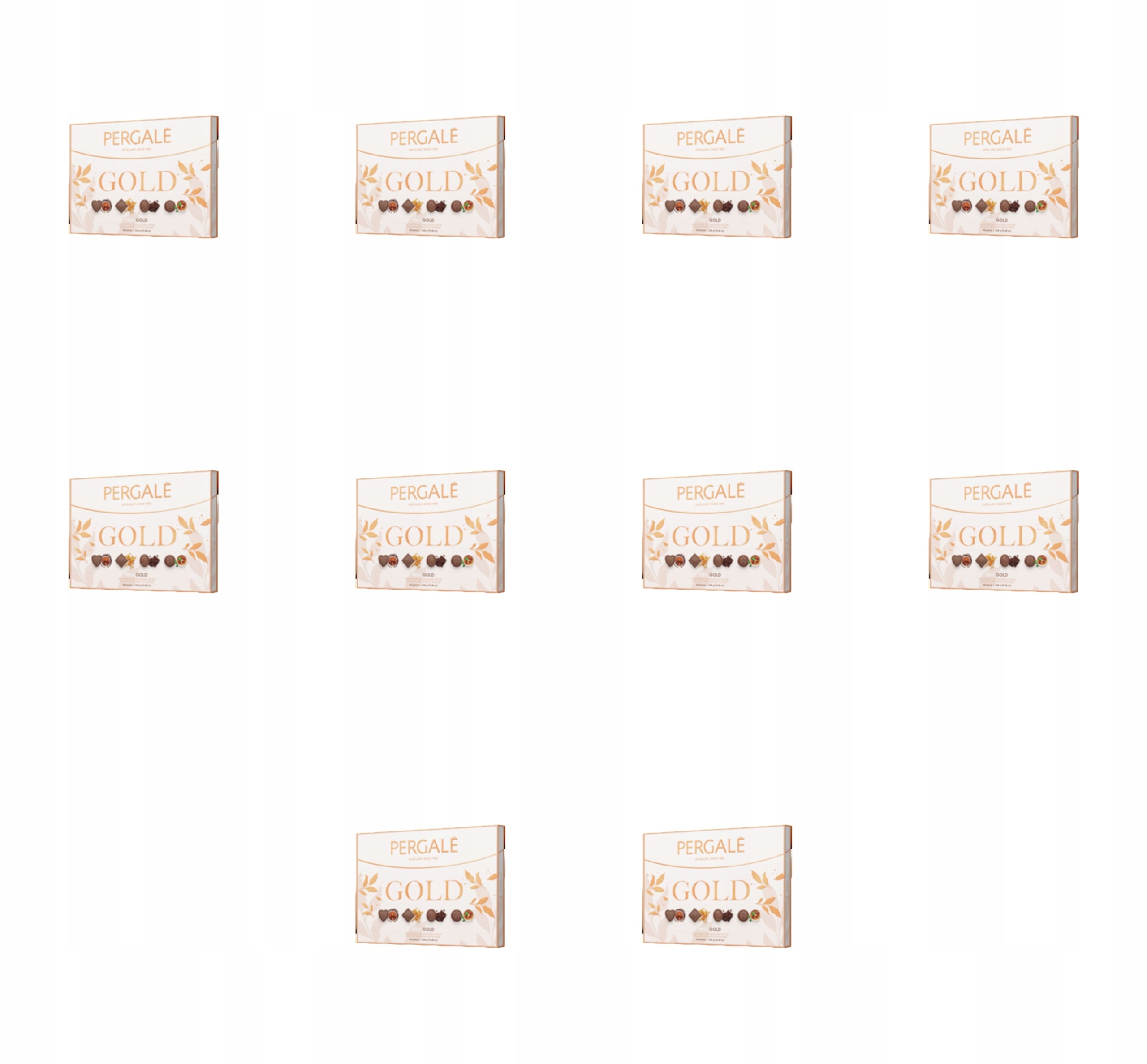 Bonboniéra Pergalė Milk Gold 348 g X10
