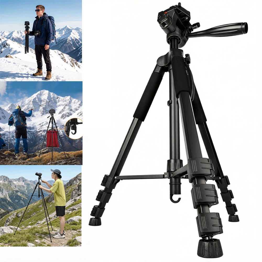 Vysoký fotografický stativ Video 182 CM Pro Fotoaparát Kamery Telefonu 3D Ptz