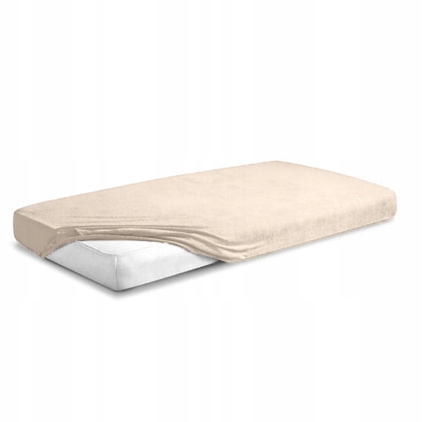 Froté Prostěradlo s gumou 210/220x190/200 Premium krémové