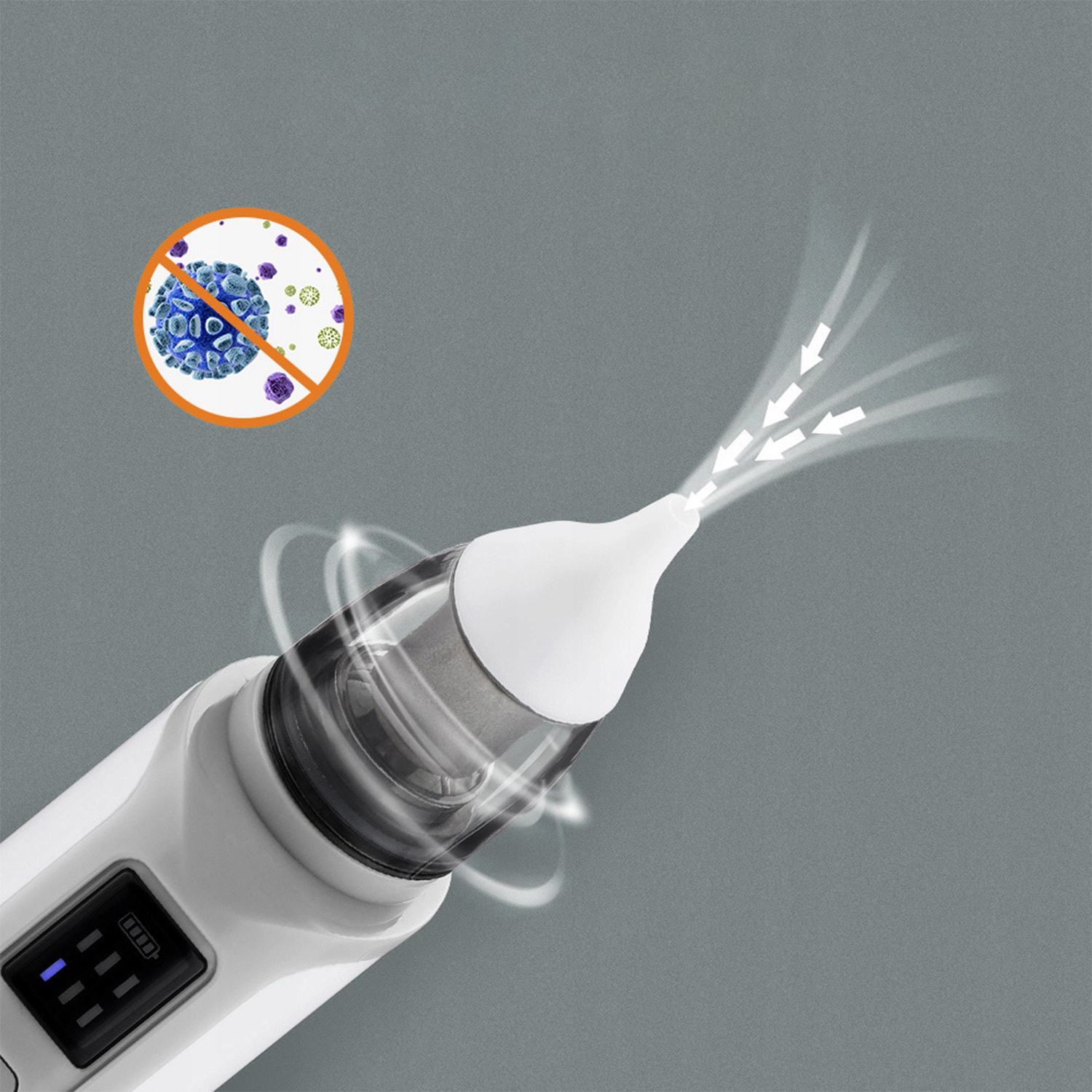 ASPIRATOR DO NOSA uszu elektryczny odkurzacz ODCIĄGACZ KATARU regulacja moc Stan opakowania oryginalne