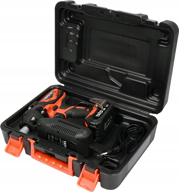 KLUCZ UDAROWY AKUMULATOROWY 18V 1/2" 300 NM IP20 YATO + AKU 2AH + ŁADOWARKA Rozmiar trzpienia 1/2''